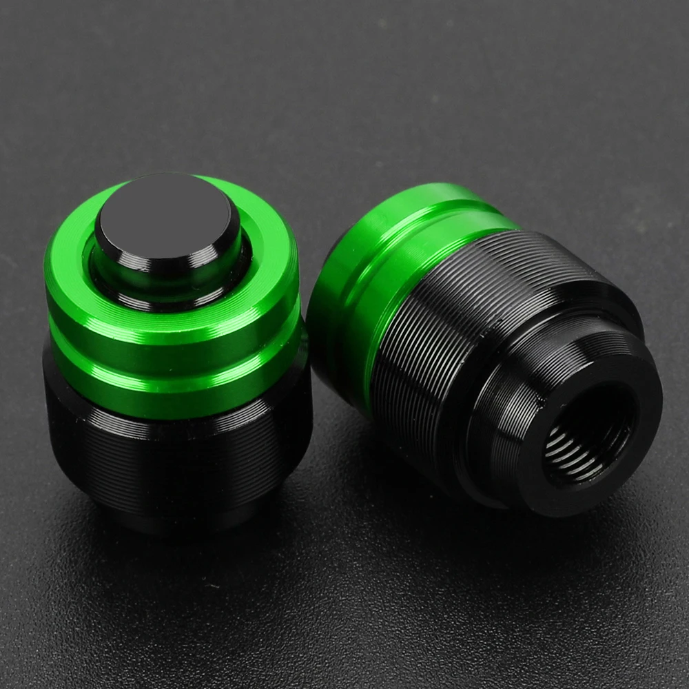 FOR KAWASAKI ZZR250 ZZR600 ZZR1200 ZZR1400 ZZR 250 600 1200 1400 Rearview Mirror Plug Hole Screw Cap Tire Valve Stem Caps Cover