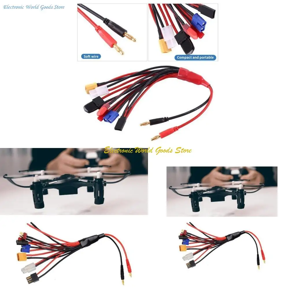 A3PD 1 to 8 Charging Cable Plug Line for Battery EC5 EC3 XT60