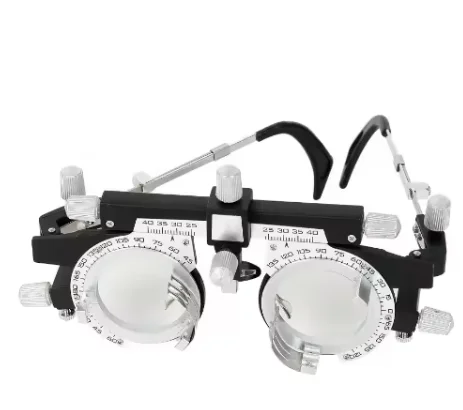 

Высококачественная универсальная оправа для оптических экспериментов из белого металла, пробная оправа для оптометрии.