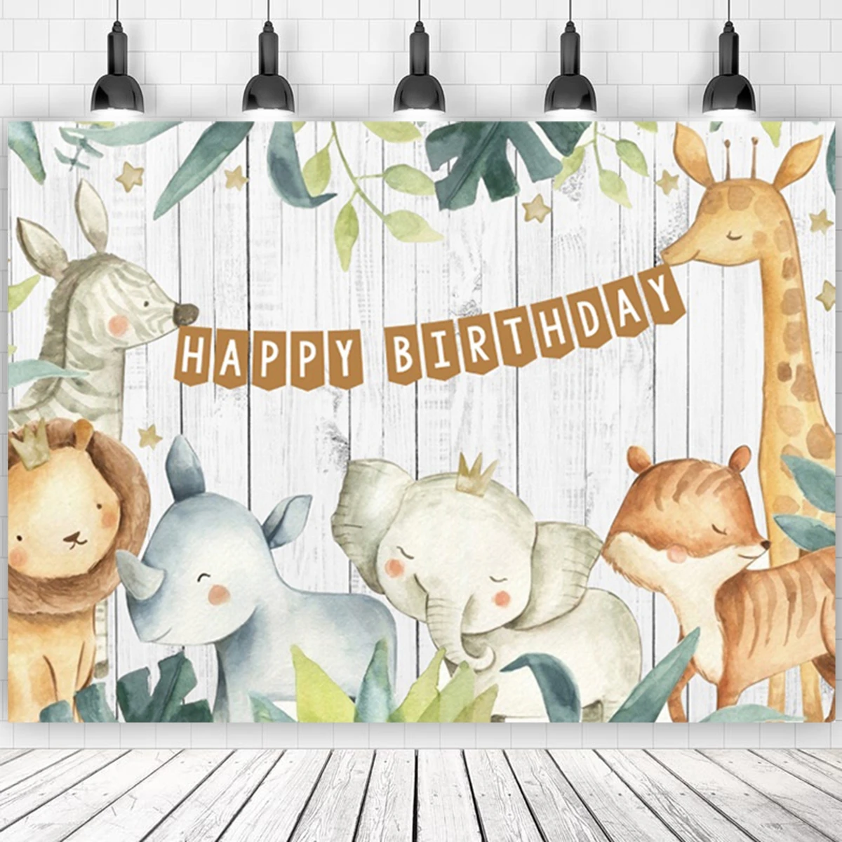 Jungle Animals Backdrop Jungle Party Decoation Wild One Safari Birthday Decorations Baby Shower Boy Gril 1st Birthday Background