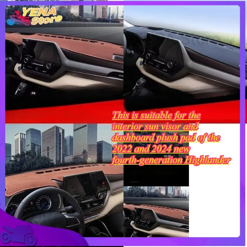 

The interior sun visor and dashboard plush pad of the 2022 and 2024 new suitable for fourth-generation Highlander