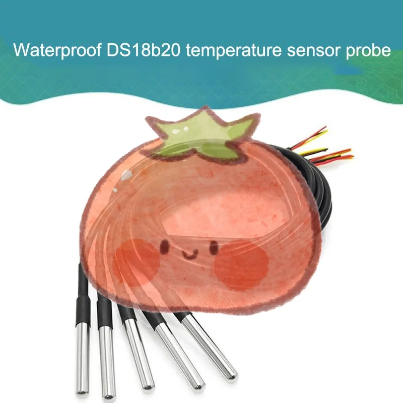 Водонепроницаемый датчик температуры DS18b20 из нержавеющей стали с кабелем длиной 1 м для Arduino