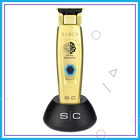 Professional Full Metal Body Digital Brushless Motor Cordless Hair Trimmers for Precision Cutting