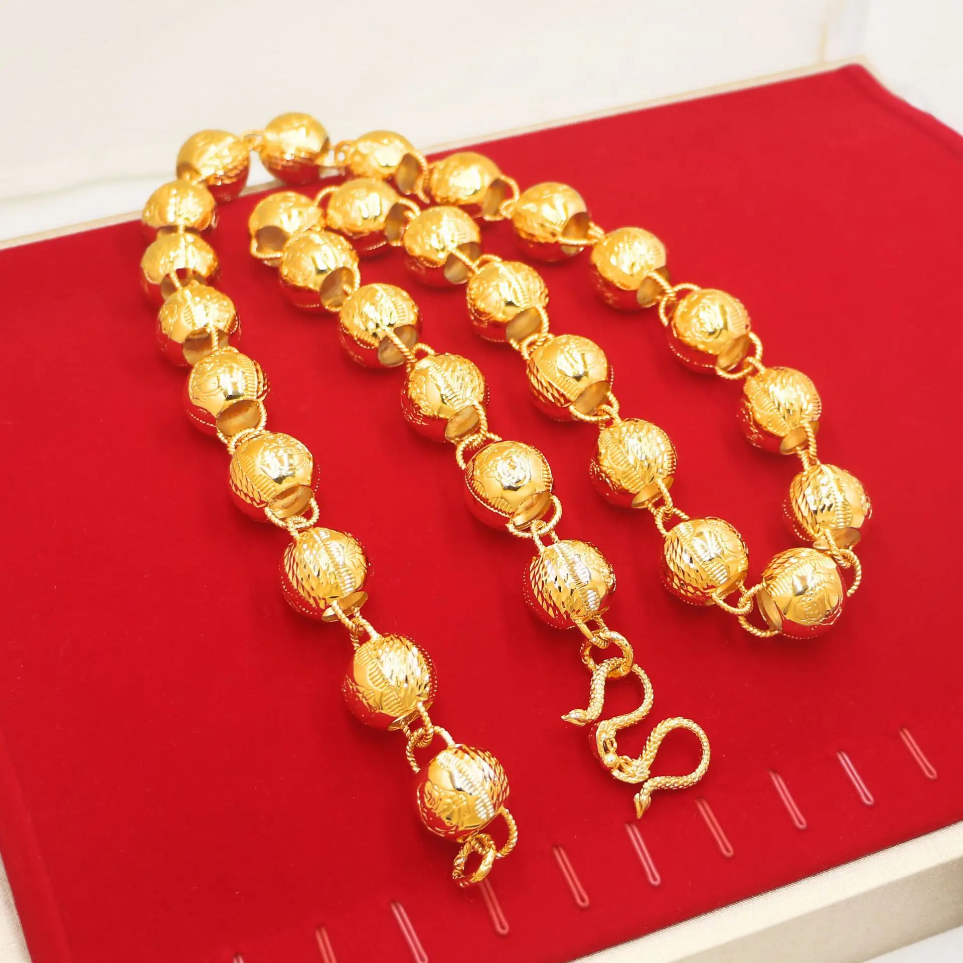 9999 gold necklace - masculine, powerful, wealthy, Maitreya Buddha, smiling Buddha, thick, 20mm diameter