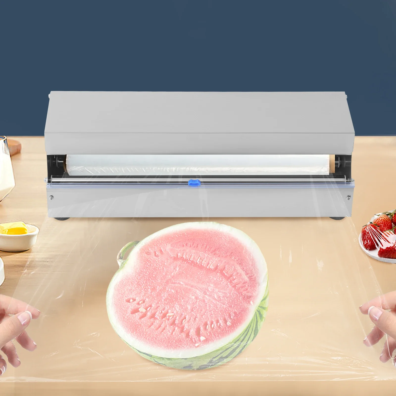 

Fresh-Keeping Film Packing Machine – Supermarket Fruit and Vegetable Sealer with Cutter for Preserving Freshness and Quality