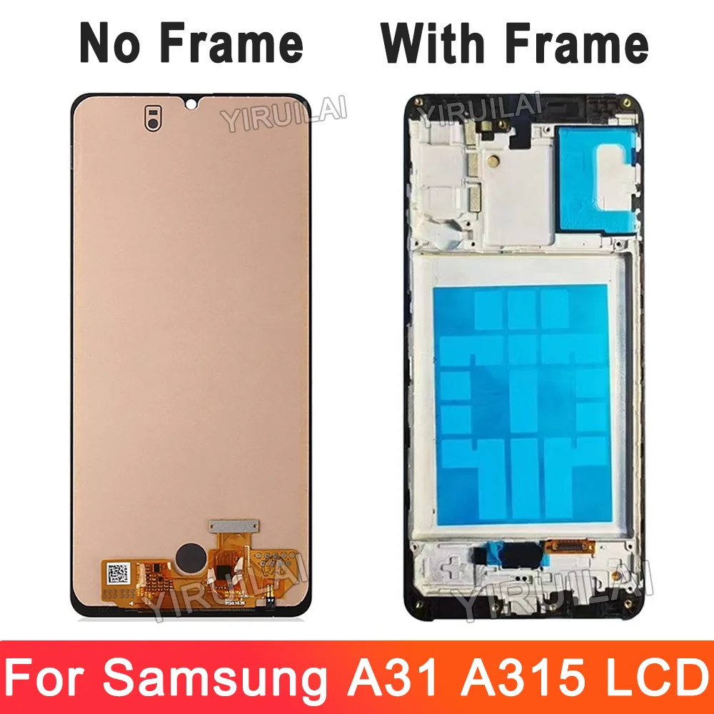 삼성 갤럭시 A31 LCD 디스플레이 터치 스크린 디지타이저 어셈블리에 대한 TFT 테스트 삼성 A31 A315 LCD 화면 디스플레이에 대한 프레임