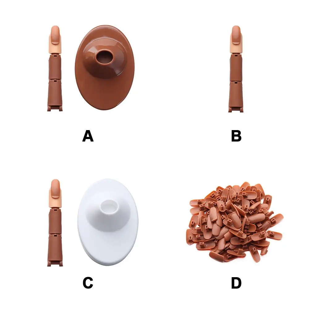 Diy expositor prateleira titular ferramentas de manicure iniciante prática dedo manipulador arte do prego expositor conjunto peça