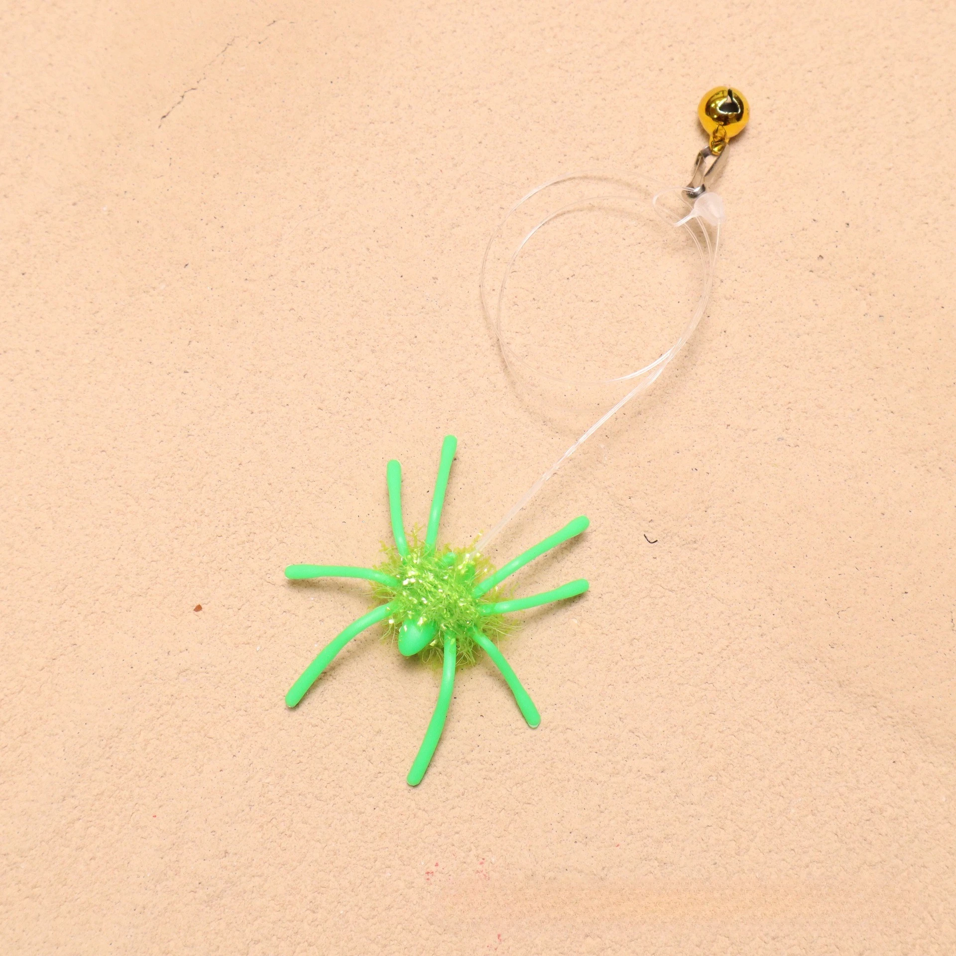 3/5 Stück Simulierte Spinnen-Katzenspielzeug-Ersatzköpfe, Zubehör-Spielzeug mit Plastikbeinen für Haustiere – Detail 5