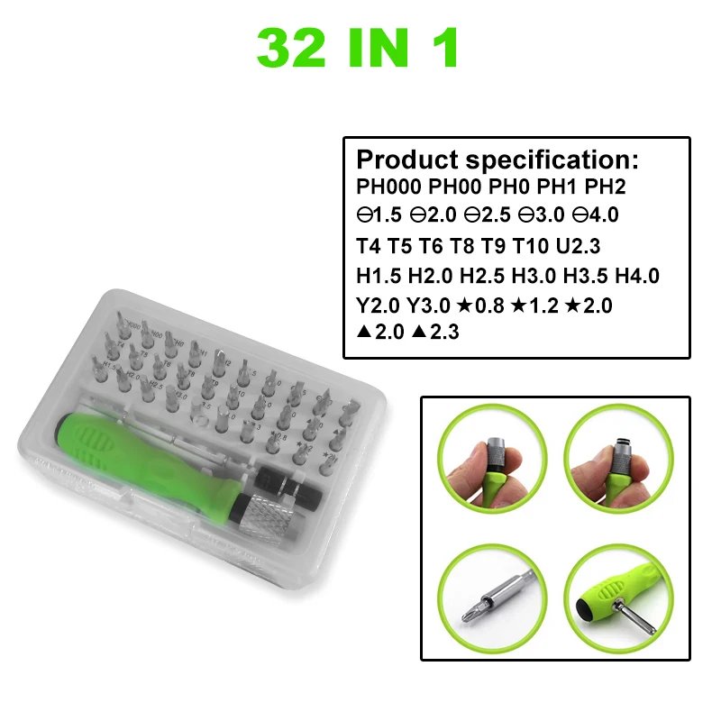 Set de 6 piezas de palanca y destornillador para reparar móviles, abre carcasas para iPhone Xiaomi y más 5