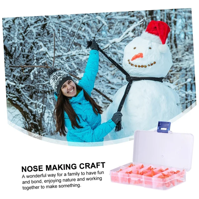 AS96-160 PCS Snow-Man Nose Set - DIY Carrot Nose For Snow-Man -  & Christma- Decoration Accessories For Craft