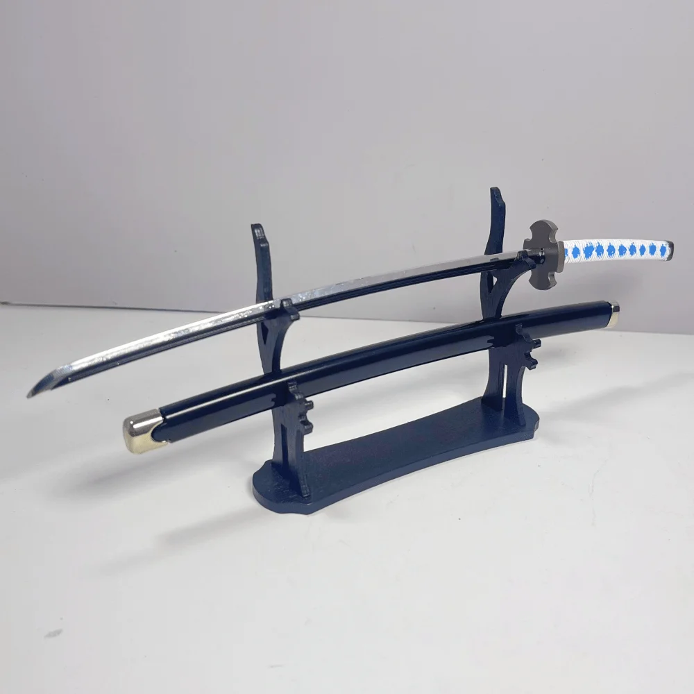 8.6 pollici Demone Slayer Kamado Tanjirou Metallo Katana Spada Sciabola Ninja Coltello Originale Samurai Sabre Accessori Cosplay Prop Giocattolo