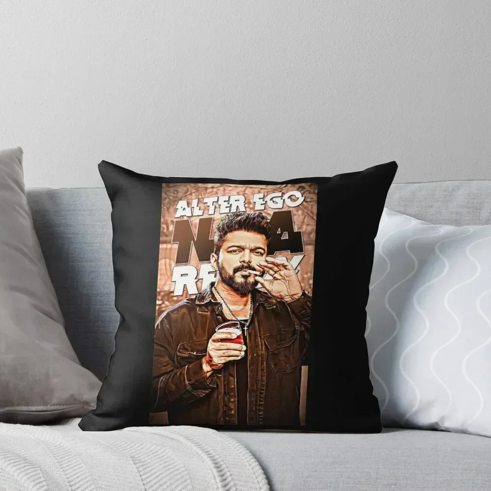 Vijay thalapathi LEO Throw Pillow Bed pillowcases Pillowcase Cushion Christmas Cushion For Home Couch Pillows pillow