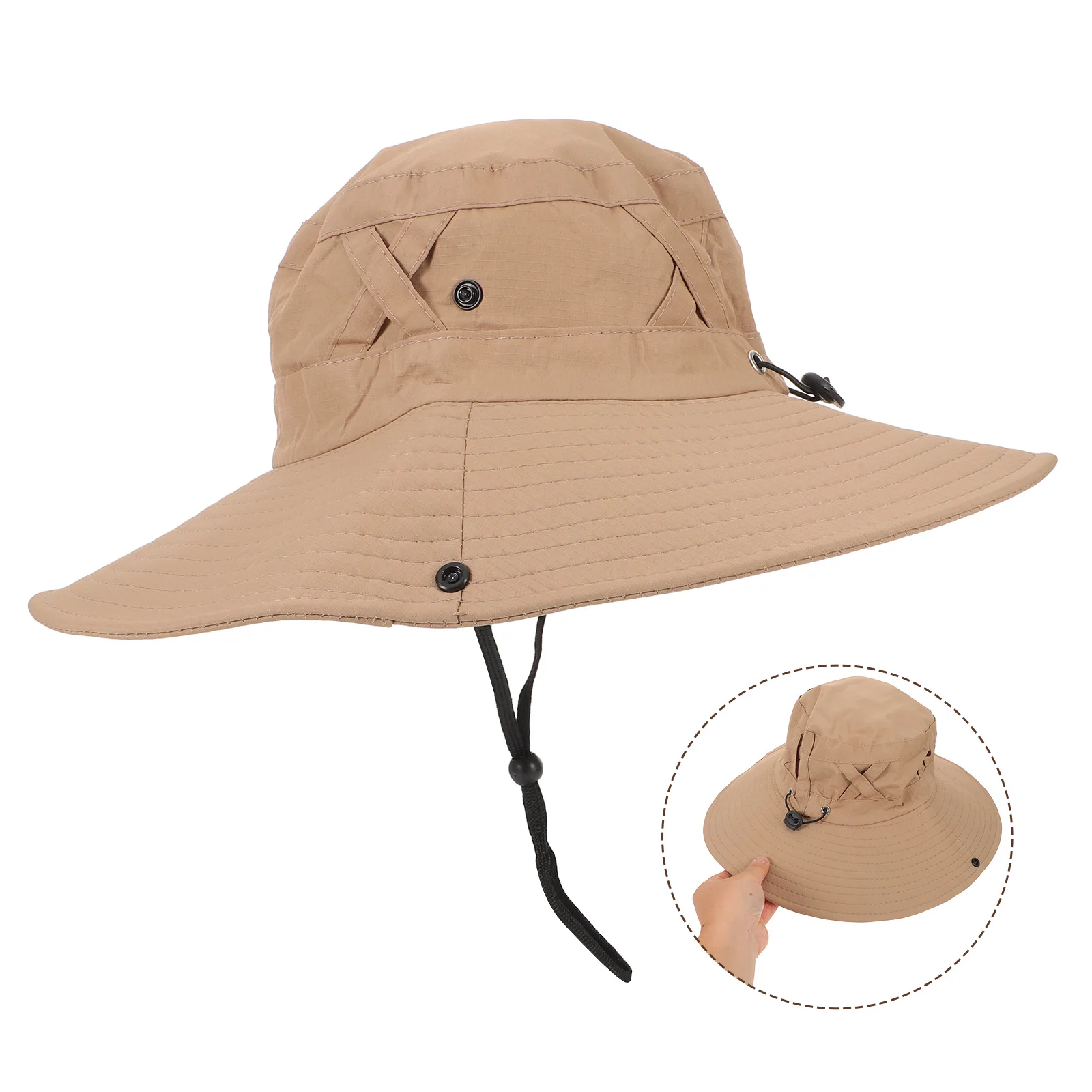 

2 Pcs Sun Visor Full Brim Hat for Men Outdoor Fisherman Women Fishing Hats Beach Cap Nylon Travel