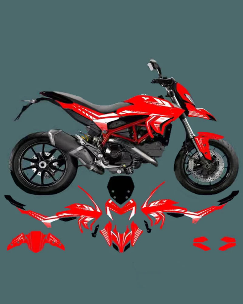 Kit grafico adesivo moto per Ducati Hyperstrada Hypermotard 821 2013 2014 2015 2016 decalcomania sfondo decorativo