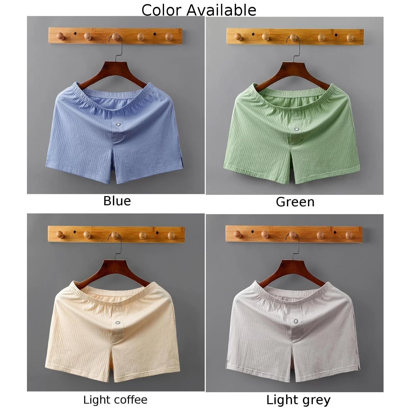 Mens Boxers Briefs Large Size Elasticity Underwears Soft Loose Sleepwear Solid Comf Shorts Trunks Underpants Casual Homewear