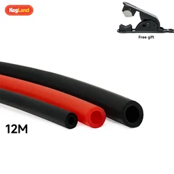 KEGLAND 3/4/5/6.3mm tube12 meter black/red hose pipe garden supply beer brewing bar tool