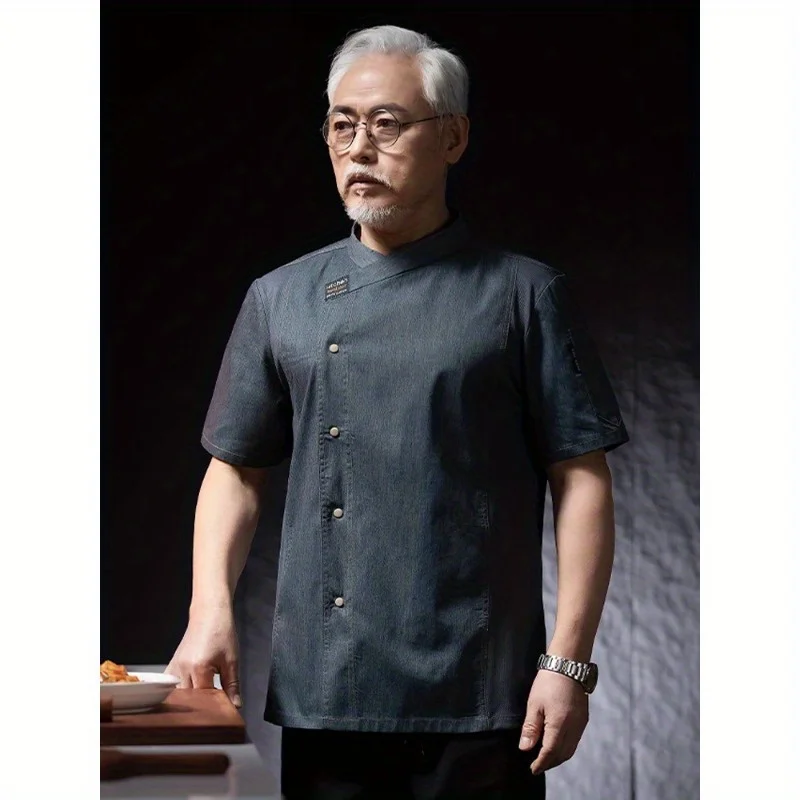 Chef Jacket Coat Cook Hotel Restaurant Canteen Cake Shop Cafe Shirt Cooking Costume Food Service Kitchen