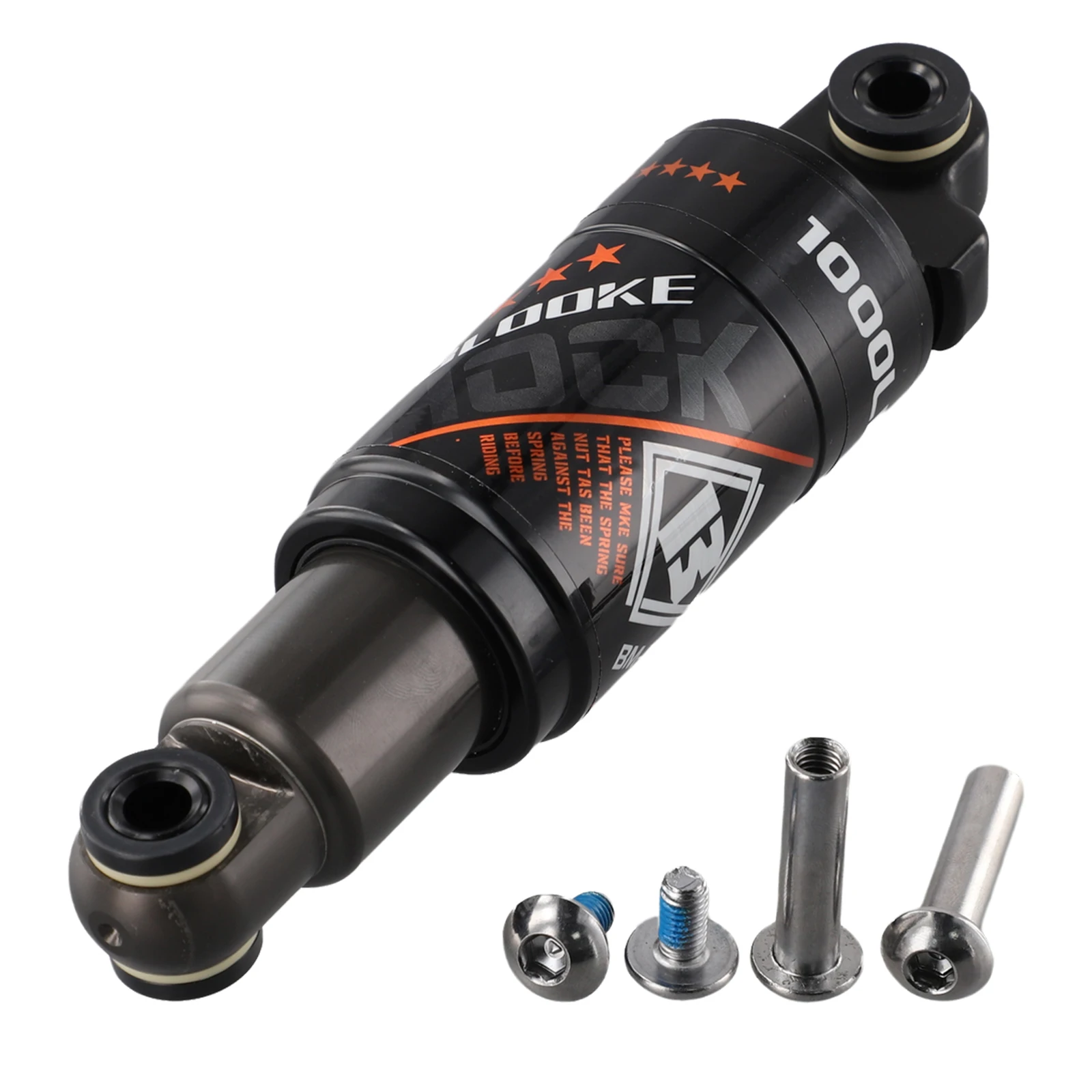 ممتص الصدمات الخلفي للدراجة 125190 مم 1000 رطل نموذج زنبركي زيتي مناسب للدراجات الجبلية والدراجات البخارية الكهربائية