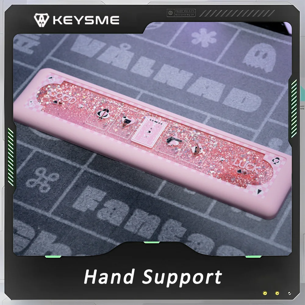 

Keysme Mars03 Hand Support Cushion Aluminium Alloy/Silica Mechanical Keyboard Ergonomic Palm Rest Computer Game Durable Armrest