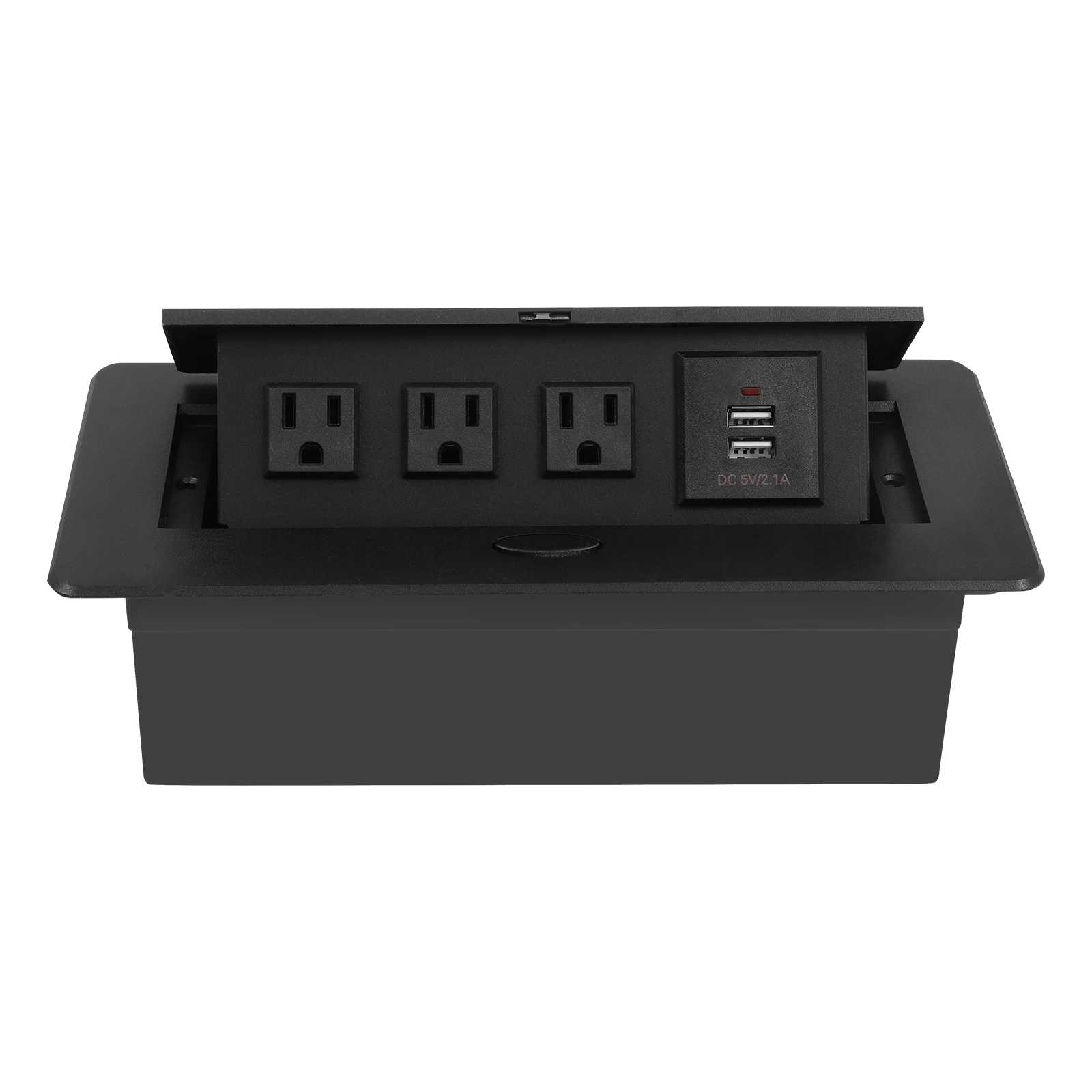 Pop Up Power Cover Box Pop-up Socket Multiple Plug USB Countertop Ports 3 Outlet