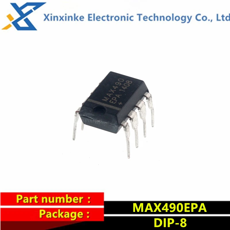 

MAX490EPA DIP-8 MAX490 Driver Transceiver Chip