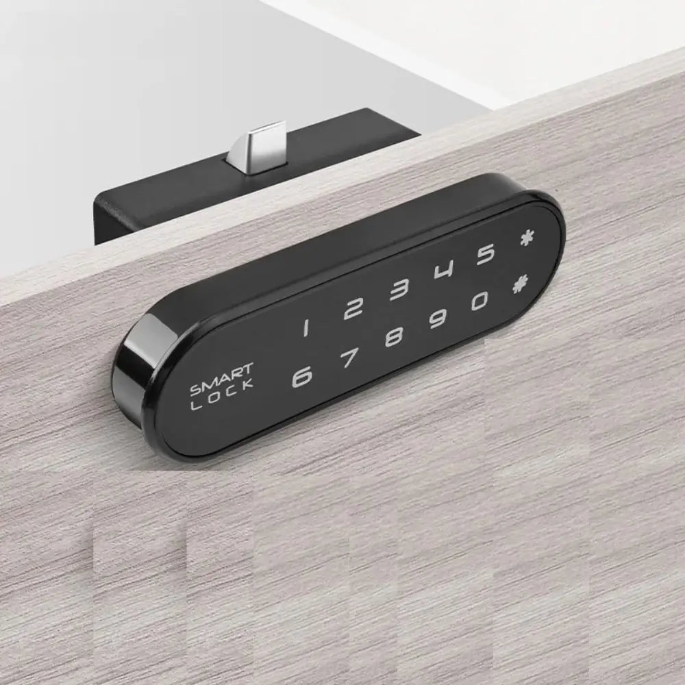 Smart Touch Keypad Keyless Lock Digital Multifunctional Password Lock Battery Powered Drawer Lock Home Security