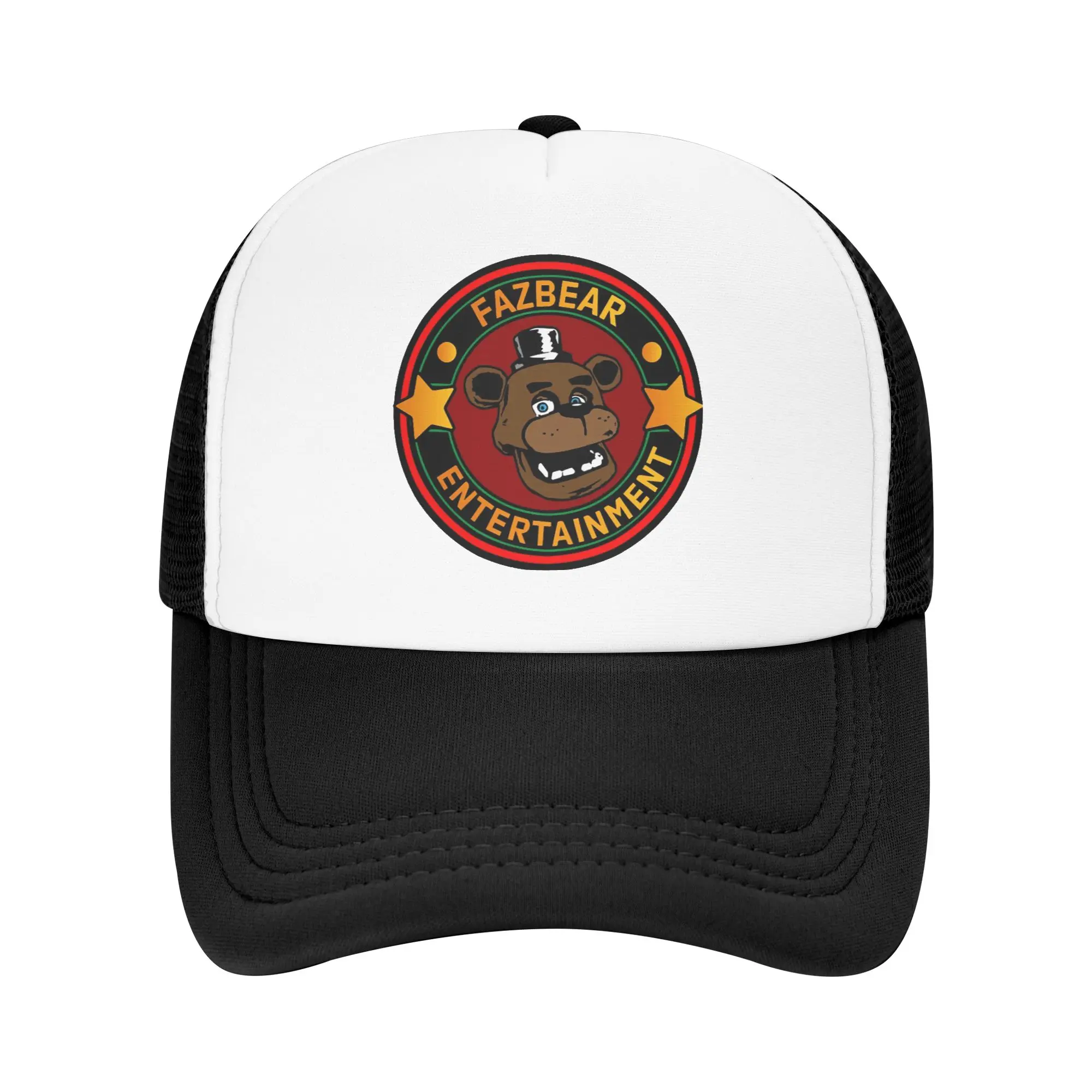 FNAF At Freddys Mesh-Baseballkappen, Unisex, Sport-Sonnenhut, verstellbarer Sommer-Trucker-Hut – Detail 6