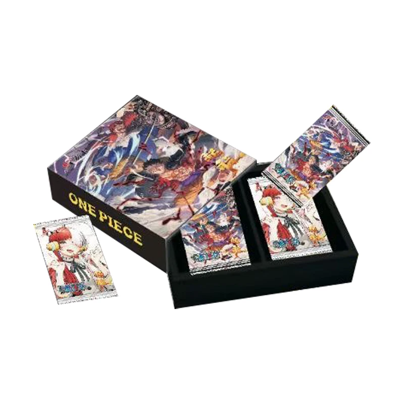 

One Piece Set Sail Trading Cards Booster Box Official Anime Collection Game Triple Layer Thick Laser Edge Cards