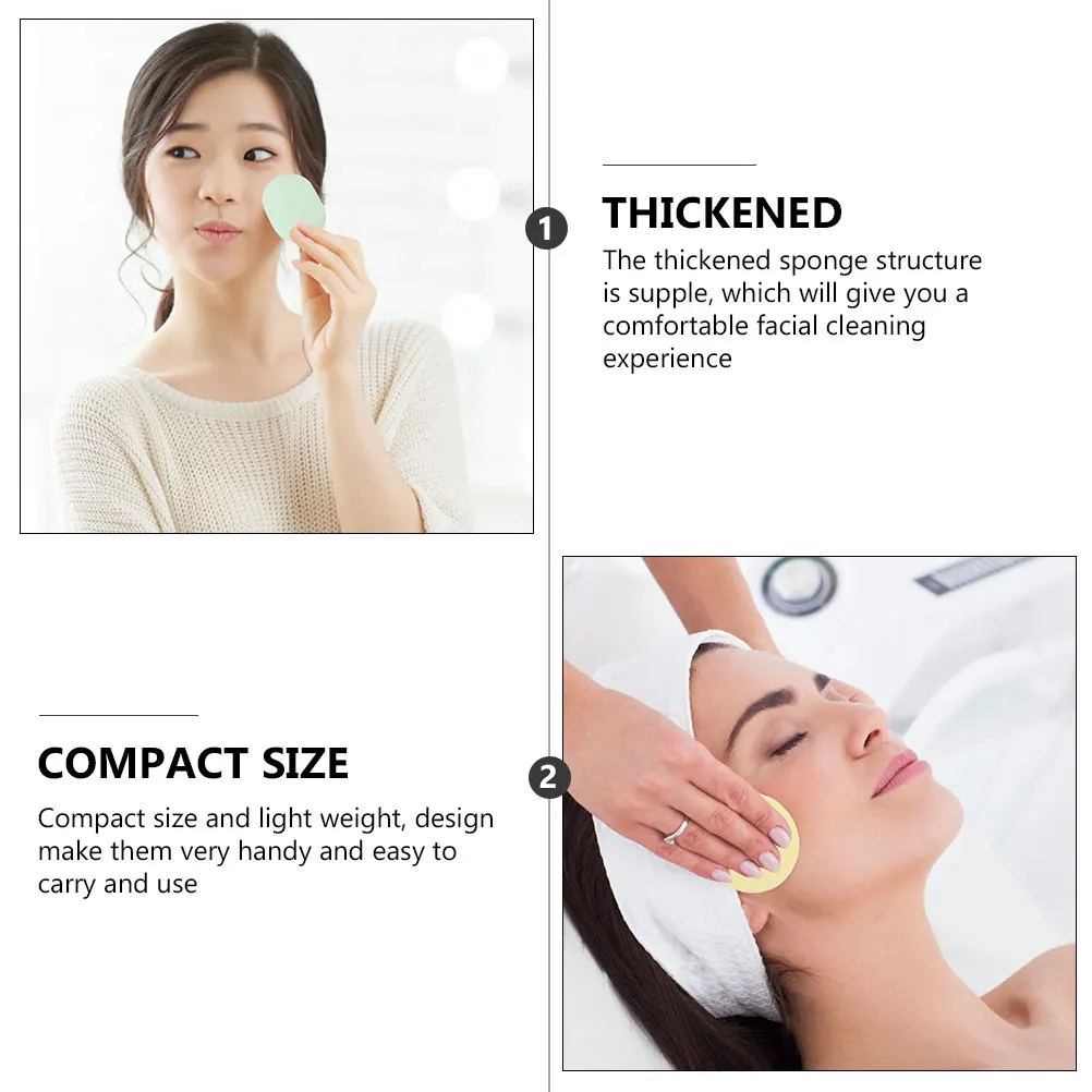 Esponjas de limpeza facial, 8 peças, purificador de pele suave de alta qualidade para limpeza profunda dos poros e esfoliação, ferramentas de lavagem facial