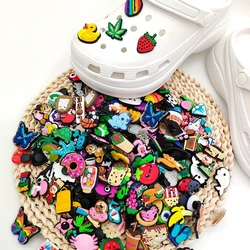 30pcs Random Pattern Shoe Charms Set For Clogs Bogg Bag Bubble Slides Sandals, PVC Shoe Decorations Beach Bag Accessories Gift