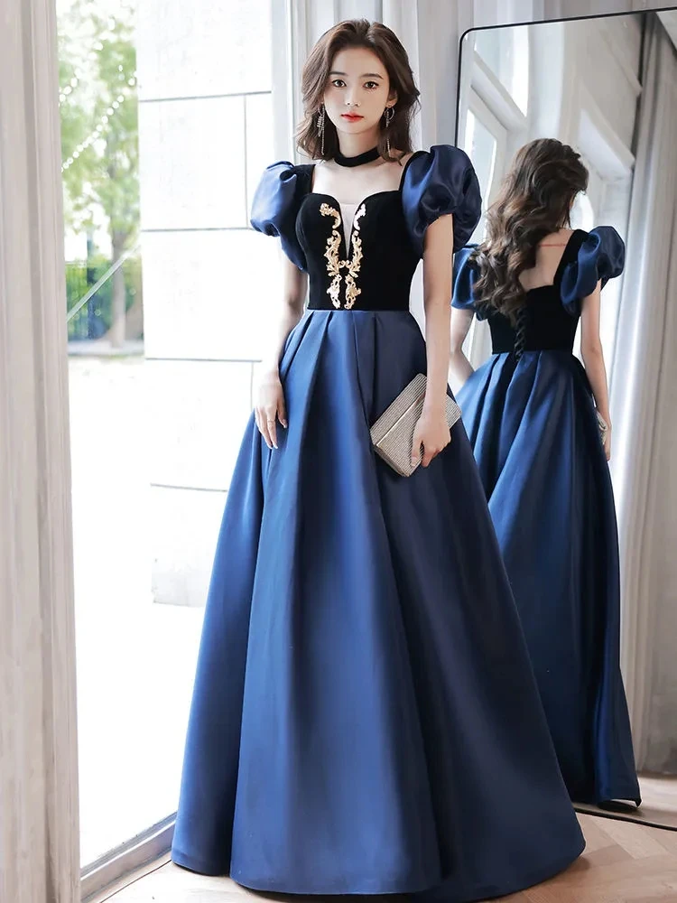 Banquet Host Evening Dress Female 2023 New High-End Luxury Long Elegant Temperament High Sense Can Be Worn At Ordinary Times