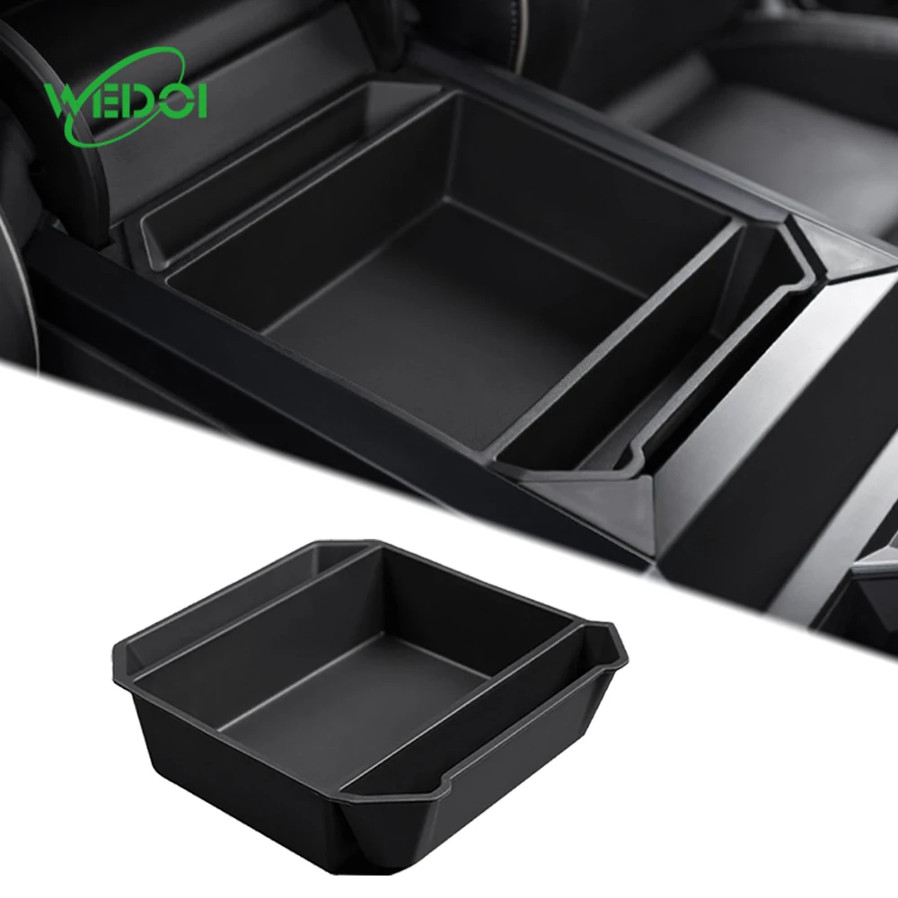 

New Product High Quality Car Accessories Luxury TPE Console Box Car Armrest Box For Tesla Cybertruck 2024 Organizer Storage Box