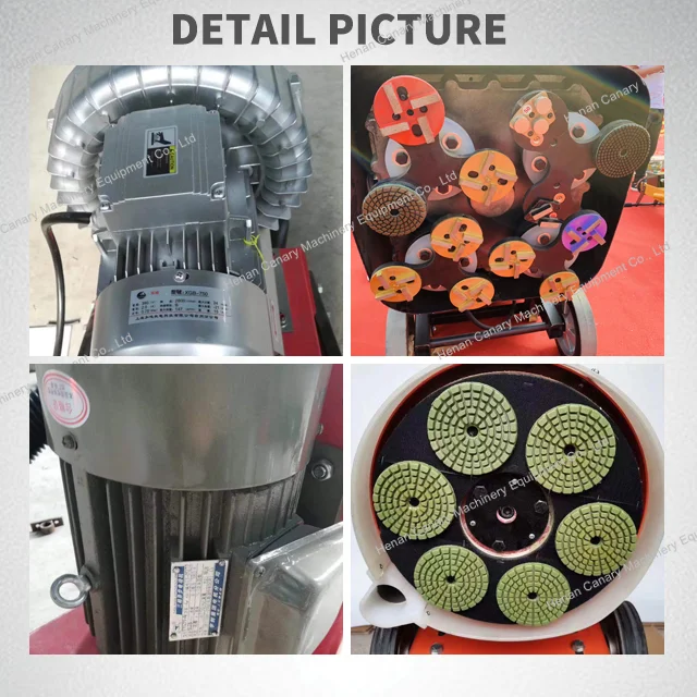 Multifunctional Floor Grinder 530Mm Stone Renovation Concrete Floor Grinding Construction