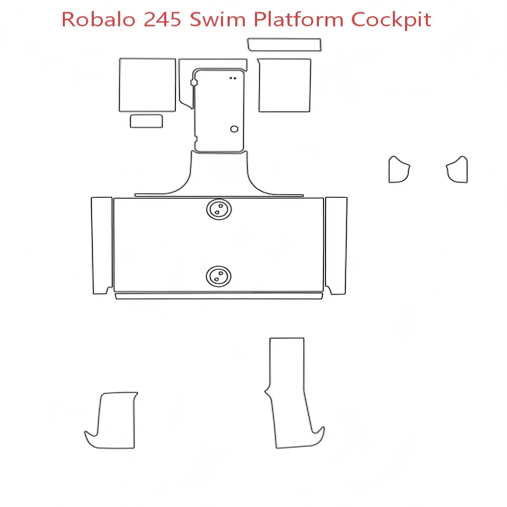

Robalo 245, платформа для плавания, коврик для кокпита, лодка, пена EVA, искусственный тиковый коврик для палубы, напольный коврик в стиле SeaDek, самоклеящийся