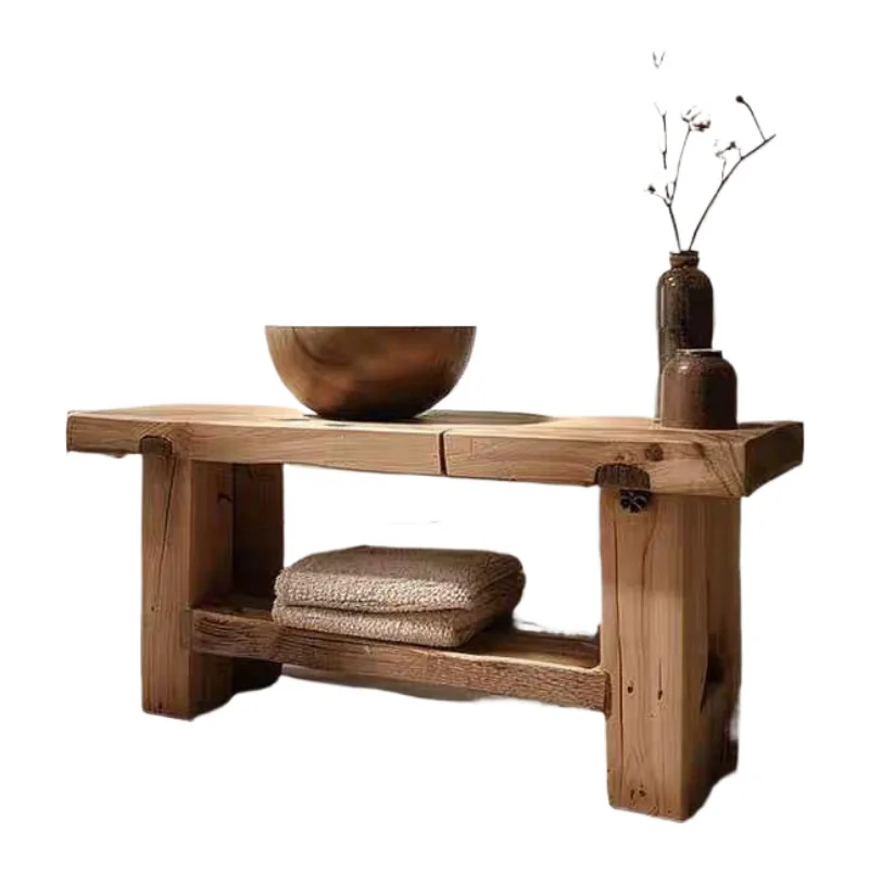 

cabinet combination retro washbasin washbasin integrated solid wood original ecological B & B hotel hand washing cabinet