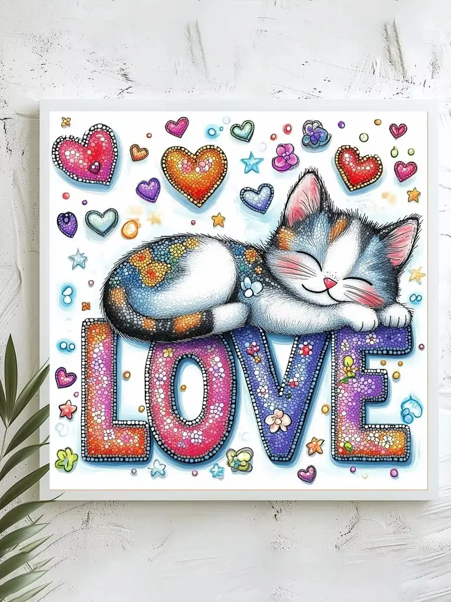 1 Stück 40x40 cm/15,74 Zoll, 11CT/14CT Kreuzstich-Set, DIY Valentinstagsgeschenk, Stickerei-Set für Festivals, Blumen – Detail 1