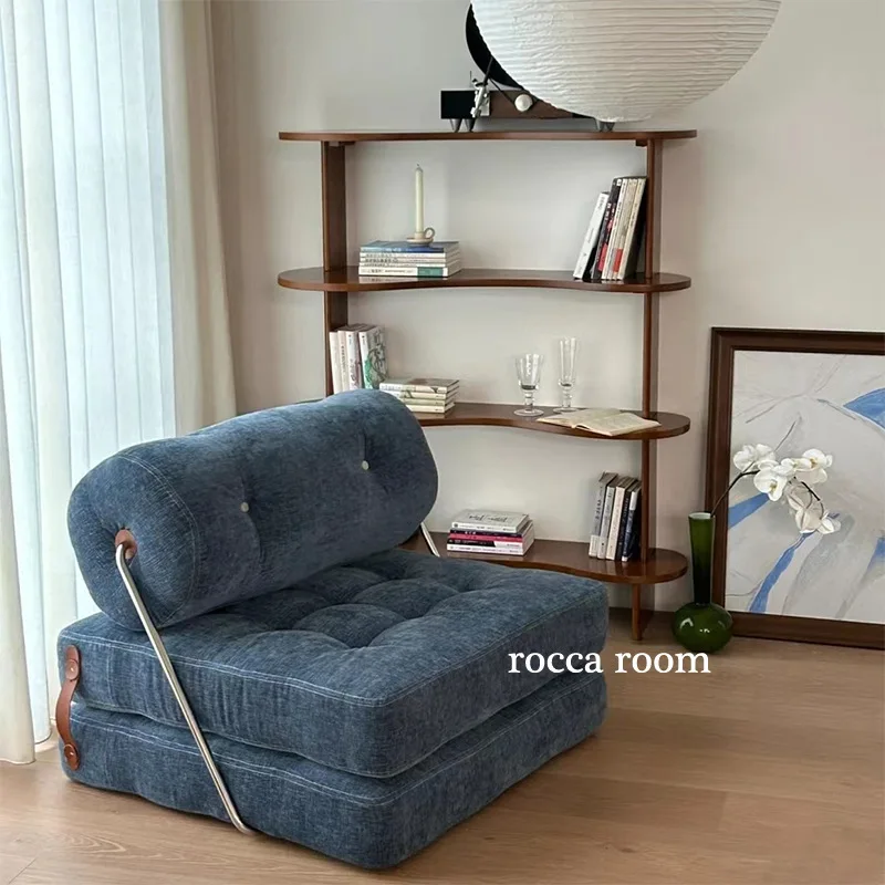 Small Apartment Living Room High End Minimalist Convertible Single Sofa Bed Rental Ready Space Saving Sofa Bed Dual-use