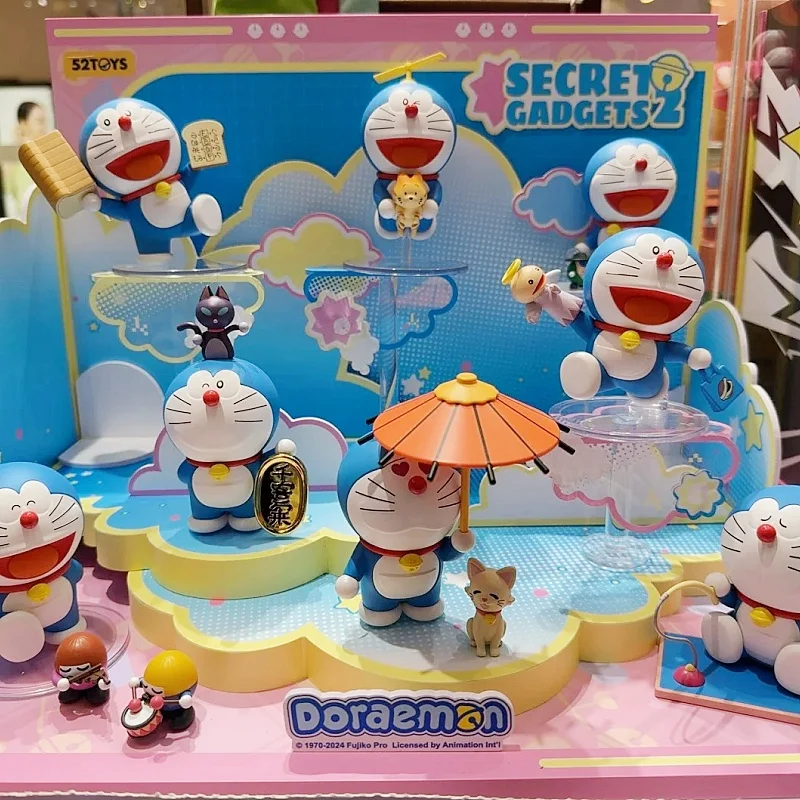 Genuine Doraemon Secret Gadgets 2.0 Series Blind Box Mysterious Surprise Toy Figure Doll Decoration Ornaments Kids Gift