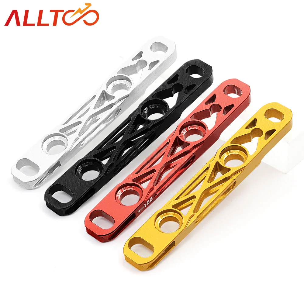 

ALLTOO Bicycle 7075T651 CNC Aluminum Alloy Front Brake Conversion Base Cycling Road bike disc brake 140 160 Disc Light Weight