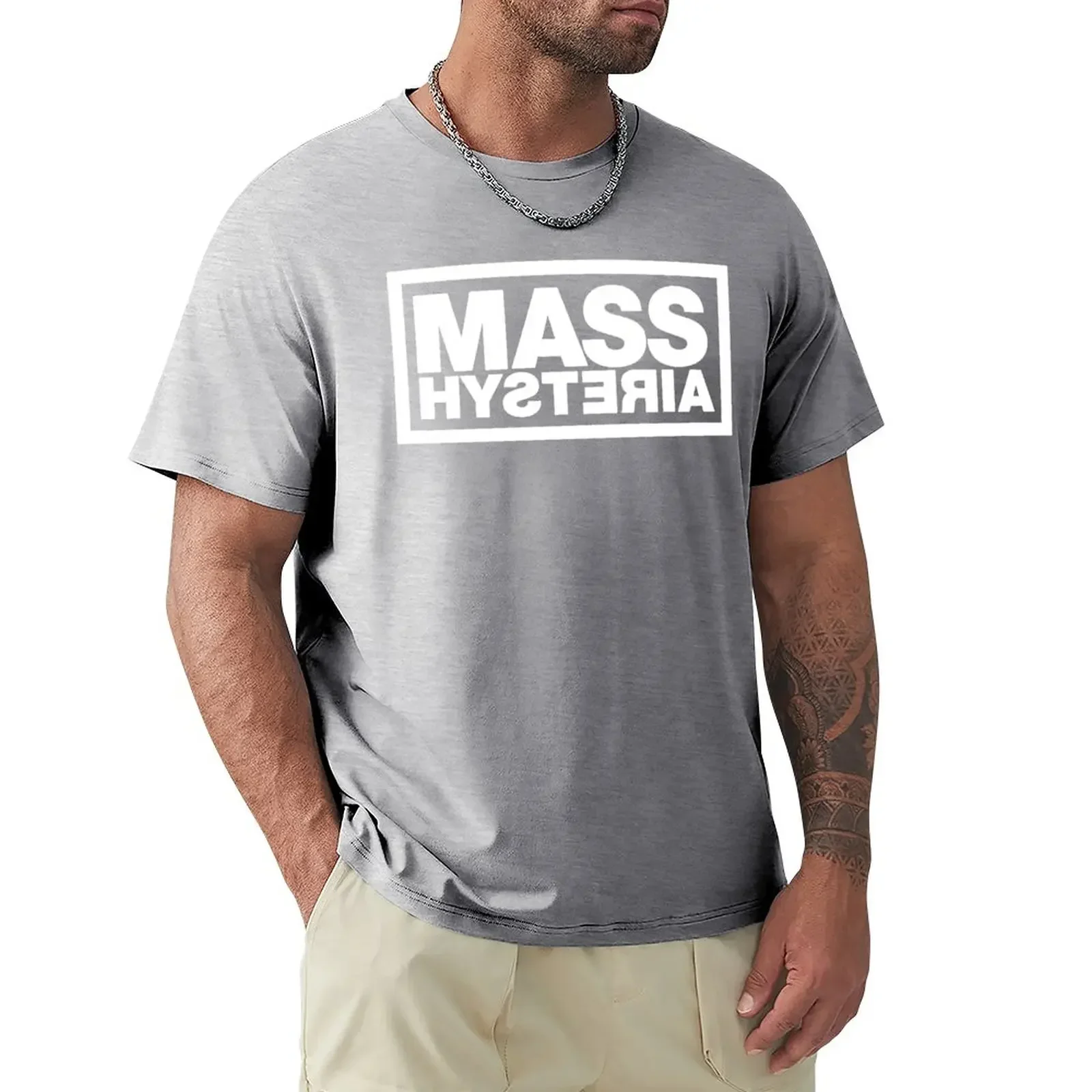 tees hippie clothes men workout shirt Mass Hysteria Band Rock French T-Shirt  mens shirts vintage Summe summer clothes