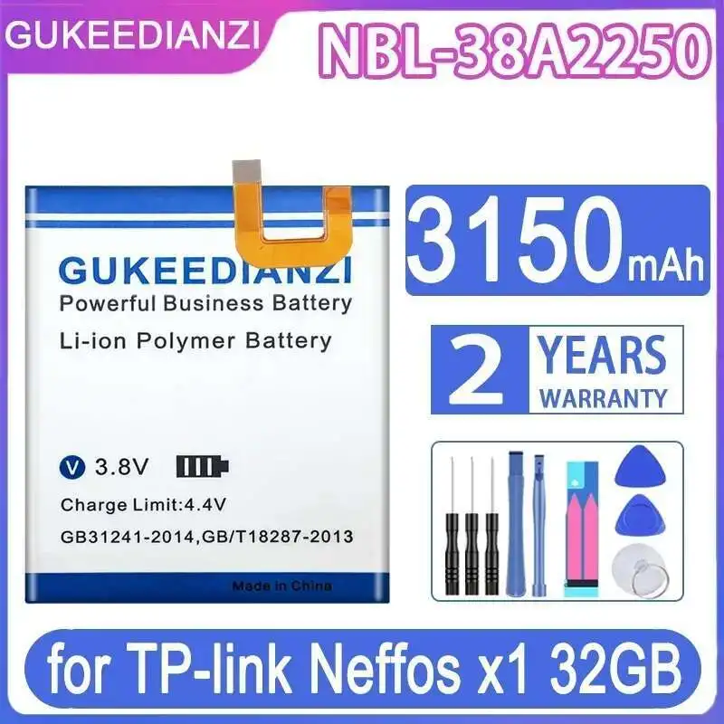 

Хорошая низкотемпературная производительность Nbl-38A2250 для TP-Link Neffos X1, 32 ГБ, прочный аккумулятор для мобильного телефона 3150 мАч