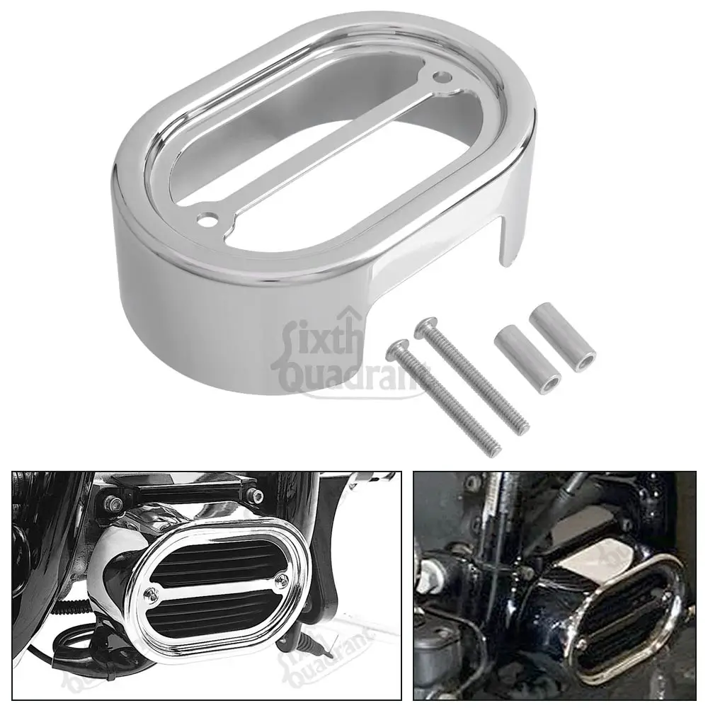 

Brand New Motorcycle Chrome/Gloss Black ABS Voltage Regulator Cover for Harley Softail FXST/I Fat Boy Breakout 2000-2017