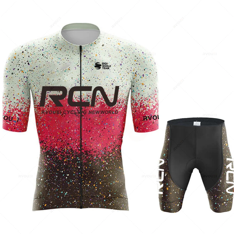Rvouei 2026 Neuerscheinung Sommer Herren Kurzarm-Radtrikot Triathlon-Team MTB Mountain Race Radsportbekleidung