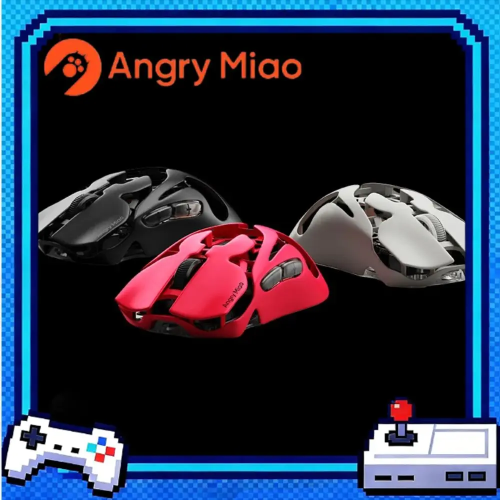 AngryMiao AM Infinity.97 Mouse Tri-mode 47g Ultra Lightweight Magnesium Alloy 8K Anti-jamming 1.2s Magnetic Charge Gaming Mouse