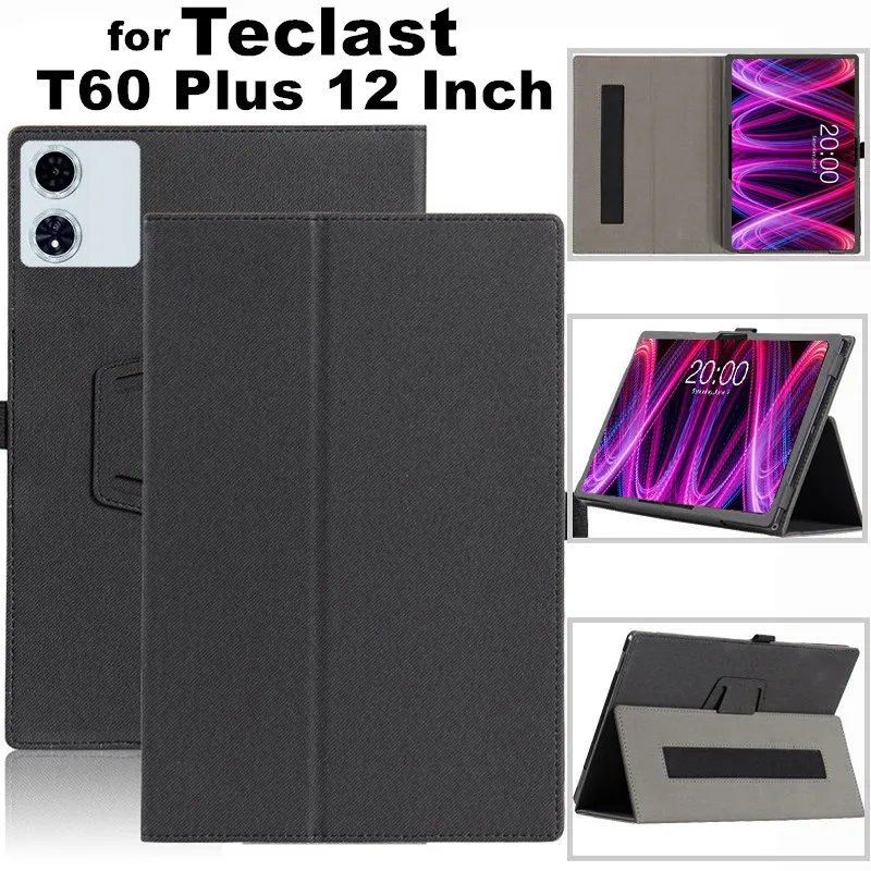 for Teclast T60 Plus 12 Inch Tablet PC Case PU Leather Magnetic Cover with Hand Strap For Teclast T60Plus 12 12 Inch