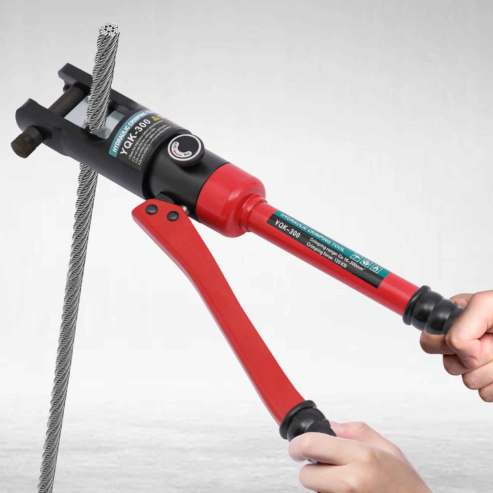 YQK300 Hydraulic Crimping Tool Rope Tonne  Wire Balustrade Crimper Blue/Green/Red