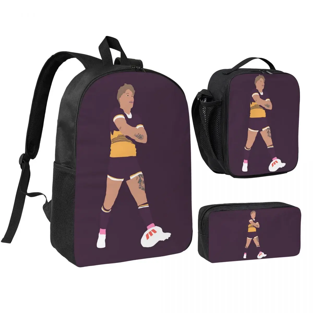 

Reece Walsh Backpack Student BookBag School Bag Shoulder Bags 3ps Insulated Lunch Bag Pencil Case