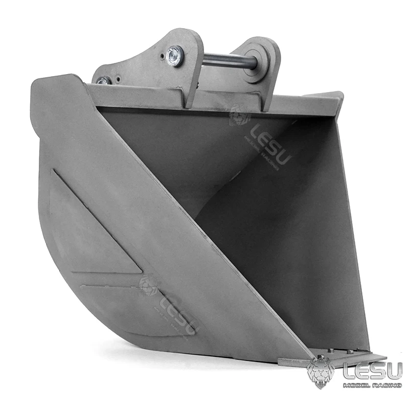 Metal Trapezoidal Bucket for 1/14 LESU C374 Hydraulic RC Excavator DIY Model Spare Parts