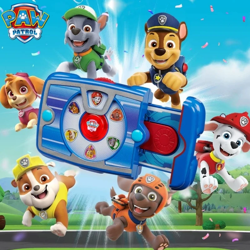 Authentic Paw Patrol Toy Led Sound And Light Tablet Pad Chinese And English Call Dog Birthday Children'S Birthday Kids Gifts