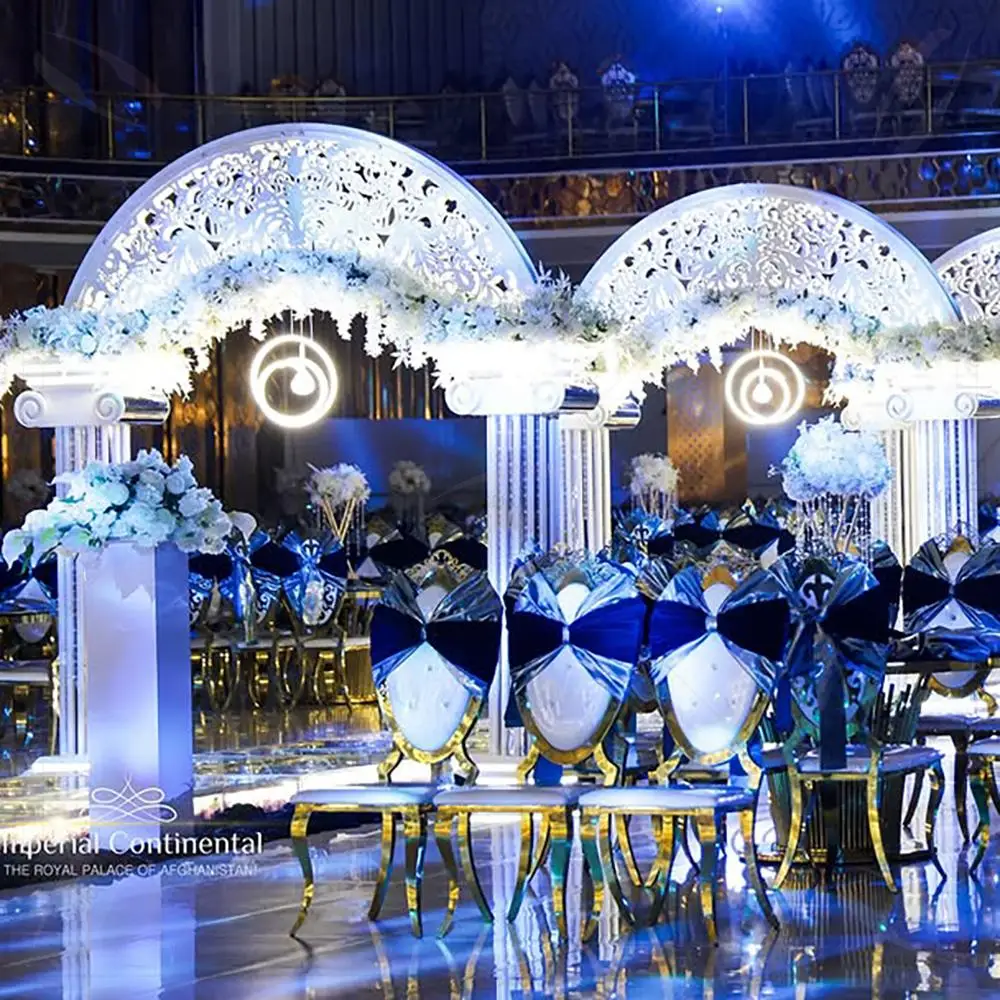 FSDKX Manufacturer PVC Backdrop Arch Wedding Stage Backdrops Door Shape Arch for Wedding Backdrop